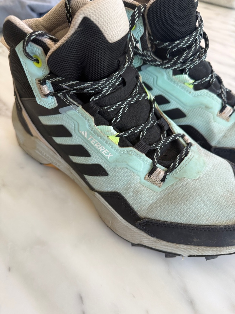 adidas Mint Green and Black Trail Shoe